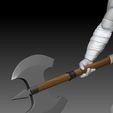 axe.jpg Rabbitfolk Barbarian with Great Axe - Dungeons and Dragons 3D Model