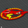 CatalansDragons-5.png 英国超级联赛加泰罗尼亚龙队钥匙扣徽章彩色可打印和渲染