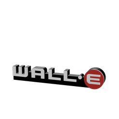 55.png STL file 3D MULTICOLOR LOGO/SIGN - Wall-E・Design to download and 3D print, Wabushi