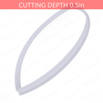 Almond~9.75in-cookiecutter-only2.png Almond Cookie Cutter 9.75in / 24.8cm