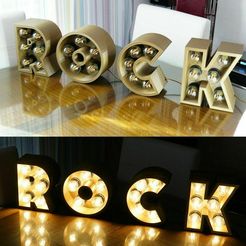 s-l1600.jpg Archivo STL LETRAS PARA LÁMPARA VINTAGE CON LA PALABRA ROCK. LÁMPARA VINTAGE CON LA PALABRA ROCK.・Plan para descargar y imprimir en 3D