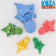 FLEXI-PYRO-15.jpg Articulated Pyro, our cute flexi dragon fidget toy, its articulated and printed in place