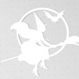 WitchWitchMoon2.jpg Flying Witch with Moon and Bat Silhouette, Window Art, 2D Wall Art, Witch on Broom, Spooky Shadow, Halloween
