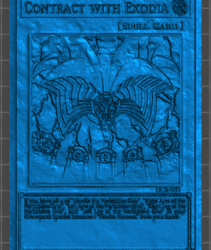 The Exodia Bundle Lithophanes from Yu-Ghi-Oh 3D model