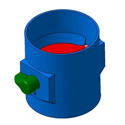 vanne-80.jpg STL file butterfly valve for 80 mm flexible conduit・3D printer design to download