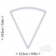 1-7_of_pie~5.25in-cm-inch-top.png Slice (1∕7) of Pie Cookie Cutter 5.25in / 13.3cm