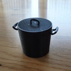 d34104a5a24c0e7896888cbea628ea2c_preview_featured.jpg Fichier STL gratuit Casserole avec jouet à couvercle・Objet imprimable en 3D à télécharger