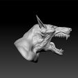 were2.jpg werewolf bust 3d model for 3d print