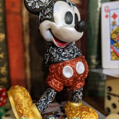 E.jpg Archivo STL Mickey Mouse Ornamental・Diseño de impresora 3D para descargar