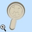 61-1.jpg Science and technology cookie cutters - #61 - magnifying glass virus searching