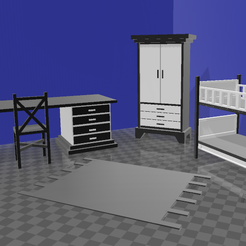 doll-furniture-bunkbed-bedroom-set.png Bunk bed bedroom set: doll furniture