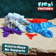 Lobster_A.jpg STL-Datei Niedlicher Flexi Print-in-Place Hummer herunterladen • Objekt zum 3D-Drucken, FlexiFactory