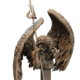 24.1018.png Fallen Angel Bust 3D Print