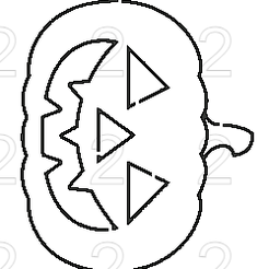 calavaza.png STL-Datei KÜRBISSCHABLONE・3D-druckbare Vorlage zum herunterladen