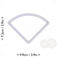 1-4_of_pie~2.5in-cm-inch-top.png Slice (1∕4) of Pie Cookie Cutter 2.5in / 6.4cm