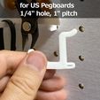 1.jpg US Pegboard Hooks ( 1/4" hole, 1" pitch )