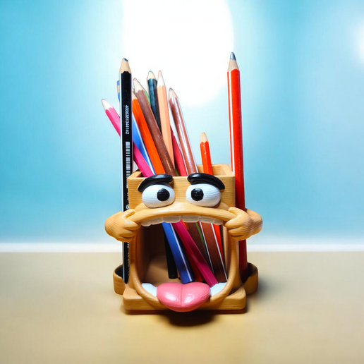 Bob - Big Mouth Pencil Holder | Fun Desk Organizer