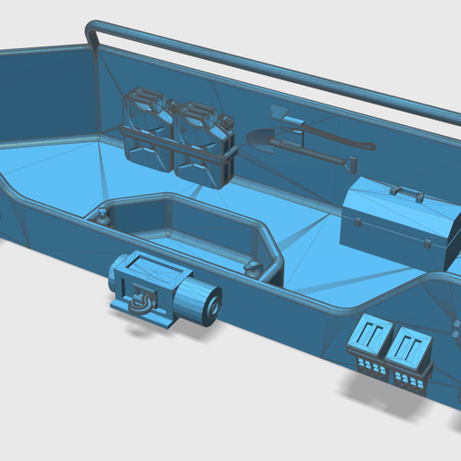 Lesu/Thicon low loader body 3D model