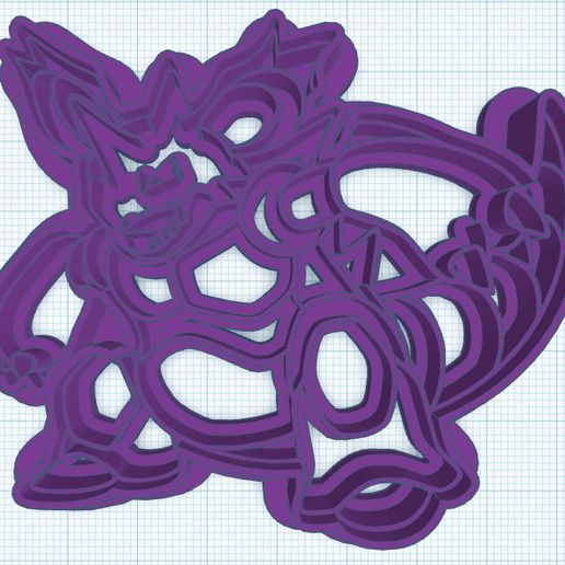 Nidoking Cookie Cutter 3D model