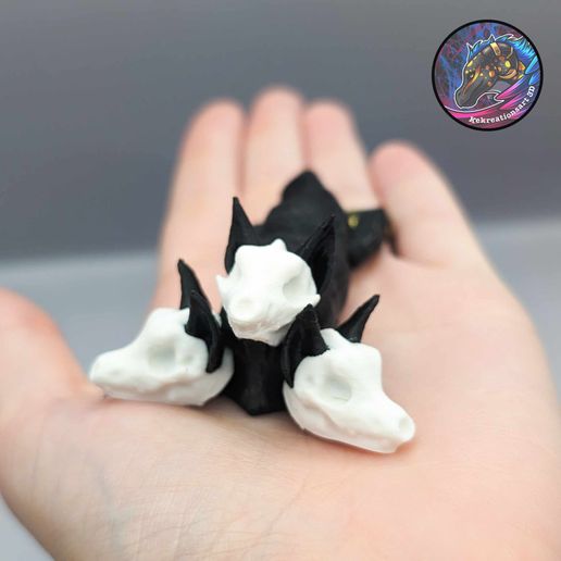 👶 Baby Flexi Cerberus Keychain・ STL File for 3D printing