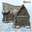 5.jpg Medieval house with thatched roof and round door (25) - Medieval Gothic Feudal Old Archaic Saga 28mm 15mm