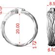 Wolf-band-ring-1.jpg Archivo STL Anillo banda lobo・Plan de impresora 3D para descargar