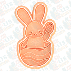 Easter-bunnie-cookie-cutter.png STL-Datei Ausstechform Osterhase * herunterladen • Design für 3D-Drucker, RxCookies