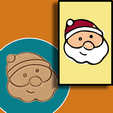 Santa-copertina.png Santa Cutter for cookies | fondant | pottery | cold porcelain | craft