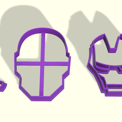 mascara-iron-man-5cm.png Archivo 3D gratuito Cortador de Fondant casco Iron man・Objeto imprimible en 3D para descargar