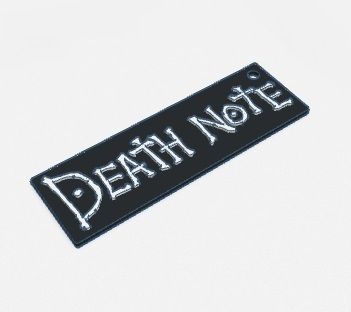 🔑 Death Note (Keychains pack) - 5 models・ STL File for ・Cults