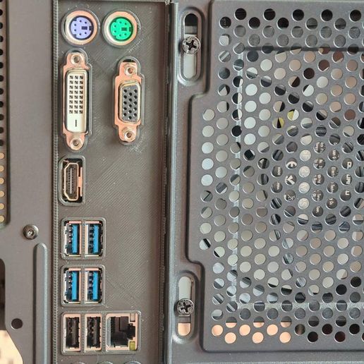 Gigabyte A320M-S2H V2 motherboard IO shield (backplate) 3D Model