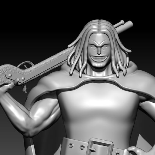 ワンピース 3D 💇 Yasopp - Red Hair Pirates - ONE PIECE 3d・ STL File for 3D