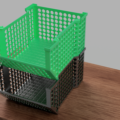 CAJA-APILABLE-actuualizada.png UPDATED STACKABLE ORGANIZER BOX / BOX little material (60mts filamanto each)