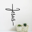 jesus-word-cross-acccent-2.png Jesus Wall Accent