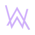 Alan Walker v1.stl Alan Walker Decoration - 2D Art