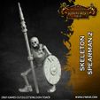 Skeleton-Spearman-2.jpg Skeleton Horde - 16 x 32mm scale skeleton miniatures