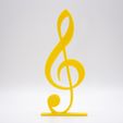DSC02247.jpg Music Symbol Notation Treble Clef Toy Gift 3D