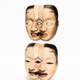 0002.jpg Japanese Dual Noh Mask toy