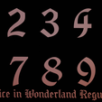 AliceInWonderland-1GzL0-NumberFont02.png Master Dice Set - 13 piece set - AliceInWonderland font