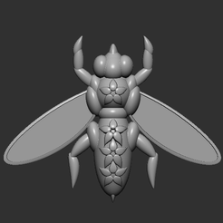 ailles.png STL file bee low poly・3D printable model to download