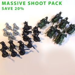 massive_shoot.jpg 3D file Nekhron massive shoot package・Template to download and 3D print