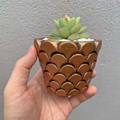 Emboss-planter-pot-mold-7.jpg STL file Emboss planter pot Mold - Include Pot file for print - You can make pots of any size you want for your plants・3D printing model to download