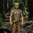 screenshot.5206.jpg Star Wars .Luke Skywalker (Bespin Fatigues) - vintage style 3.75" action figure .OBJ Kenner style.