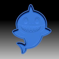 DaddyShark-VACUUM-PIECE.jpg Fichier STL MOULE POUR BOMBE DE BAIN PAPA REQUIN・Design à télécharger et à imprimer en 3D