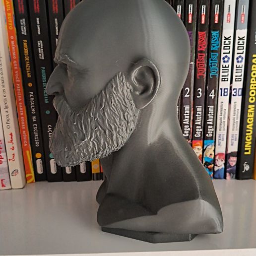 1000354362.jpg Kratos Warrior Headphone Stand - 3D Printable STL