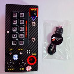 112.jpg STL file Button box Porsche LMP1 Simracing (PCB optional)・Model to download and 3D print