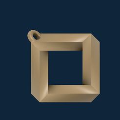 Cuadrado-escher.jpg Impossible square key ring