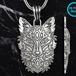 WOOLF-PENDANT-1.jpg STL-Datei wolf anhänger・3D-druckbares Modell zum Herunterladen