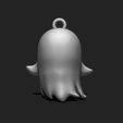 r_6.jpeg Kawaii Ghost Keychain - Spooky Mini STL Model for 3D Printing