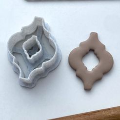 IMG_7265.jpeg Файл STL Резак для пончиков Arabesque - изготовлен для полимерной глины・Модель 3D-принтера для скачивания